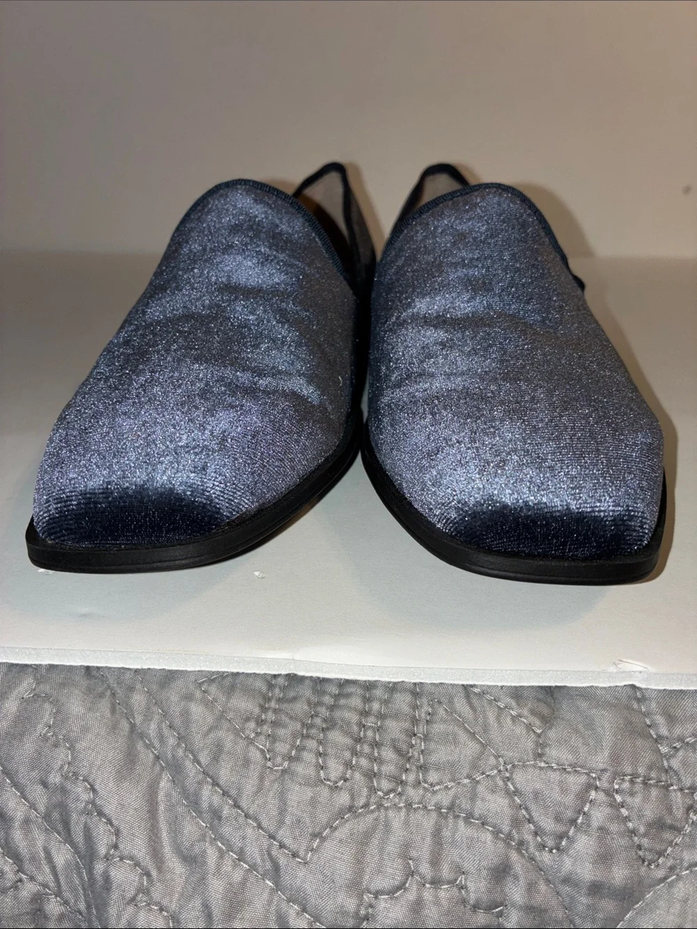 Chelsea & Violet, Women’s 8,  Blue Velvet Slip-On Loafers